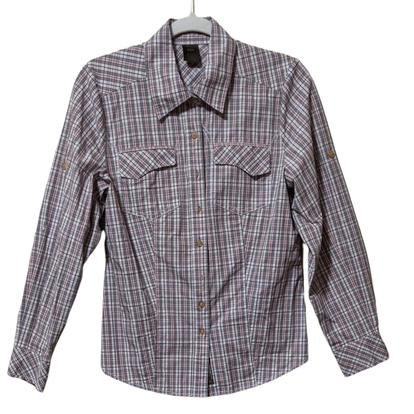 REI Tops - 4/$25 REI casual button front shirt cotton western cowgirl hiking outerwear pl…
